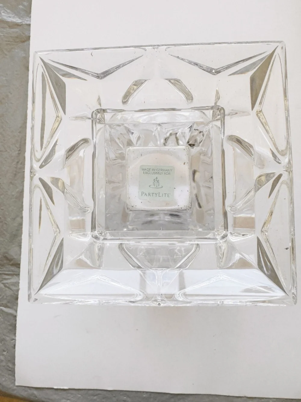 PartyLite Clear Cut Glass 7